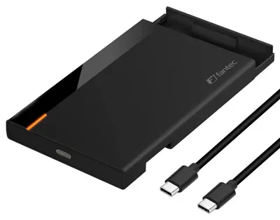 Zdjęcie produktu dla Obudowa FANTEC PL-25U31 czarna 2,5" SATA SSD USB-C USB 3.1 10G (2579)