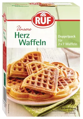 Produktbild von RUF Herz Waffeln Backmischung