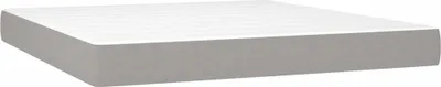 Produktbild von vidaXL Taschenfederkernmatratze Mittel Hellgrau 160x200x20 cm Stoff