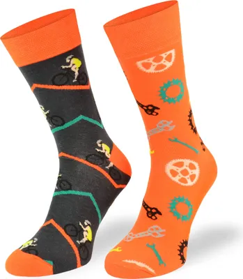Produktbild von SKIETY Bunte Lustige Socken für Erwachsene Baumwolle, Fahrrad - 43-46