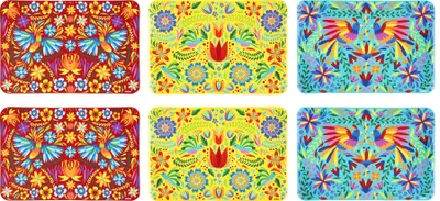 Image de Excelsa set de 6 sets de table Mexican Flowers plastique 43x28,5 cm multicolore