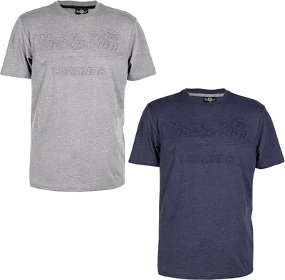 Produktbild von UNCLE SAM Premium Herren T-Shirt, Prägeprint, Größe:L, Farbe:Grey Melange