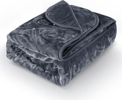 Produktbild von HOMELUX Kuscheldecke Wohndecke 200 x 240 cm Flauschig & Waschbar, Winter Decke Sofadecke Extra Weich & Warm Blanket für 4 Jahreszeiten, Grau