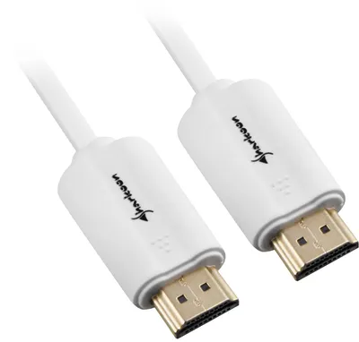 Produktbild von Kabel HDMI Stecker > HDMI Stecker (weiß, 1 Meter, HDMI 4K)