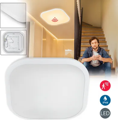 Produktbild von LARS360 24W Deckenleuchte LED mit Bewegungsmelder Deckenlampe Wohnraumleuchte 1200 Lumen Küchenlampe für Büro, Küche, Wohnzimmer Schlafzimmer