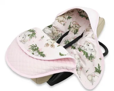 Productafbeelding van Zachte deken met capuchon, gestoffeerd velvet, 77 x 93 cm, Skippy - roze