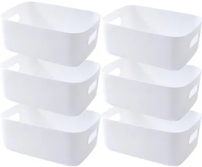Zdjęcie produktu dla Zestaw plastikowych pojemników do przechowywania – 3 sztuki – wysokiej jakości – 30 x 20 x 12 cm, 25 x 18 x 10 cm, 20 x 15 x 7 cm