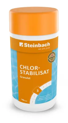 Produktbild von Steinbach Poolpflege Chlorstabilisat Granulat 1 kg, gegen Chlorgeruch