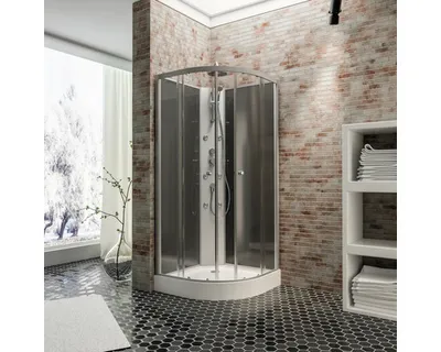 Produktbild von SCHULTE Komplettdusche Rhodos Express Plus 85 x 85 x 225 cm alu-natur
