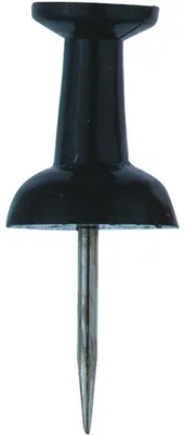 Produktbild von Alco Pinnwandnadel Kunststoff schwarz 12mm 200 ST
