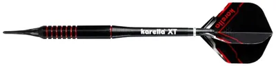 Produktbild von Sofdart Karella XT-2, 18 g, Barrellänge 53 mm, Darts für Einsteiger, Rot, Schwarz