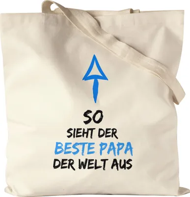 Produktbild von So Sieht Der Beste Papa Der Welt Aus Jutebeutel Stoffbeutel Canvas Süßes Motiv Als Vatertagsgeschenk Bester Vater