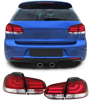 Für VW Golf VI 6 ab 2008- Original LED LIGHTBAR Rückleuchten in Rot Klar in der Farbe Rot von Carparts-Online GmbH