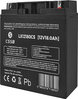 Image de Batterie au gel Accumulateur gel accumulateur électrolyte 12V 18.0Ah Sans entretien