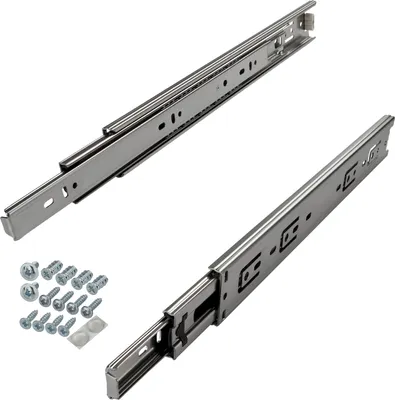 Produktbild von SOTECH 1 Paar (2 St.) Schubladenschienen Vollauszug Länge 450 mm Tragkraft 45 kg Höhe 45 mm inkl. Schraubenset