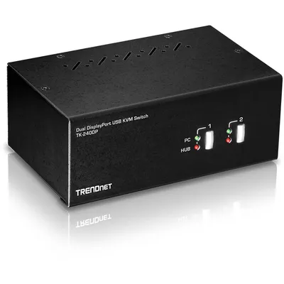 Produktbild von TRENDnet TK-240DP DisplayPort KVM Switch, 2-Port Dual Monitor