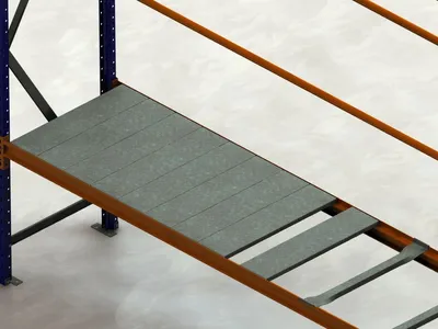 Produktbild von Metallboden verzinkt 200 x 800 mm für Weitspannregal Traglast 58 kg