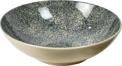 Produktbild von Lambert Kaori Schale weiß / schwarz, D 30 cm, Stoneware, Krakelee-Optik 20502