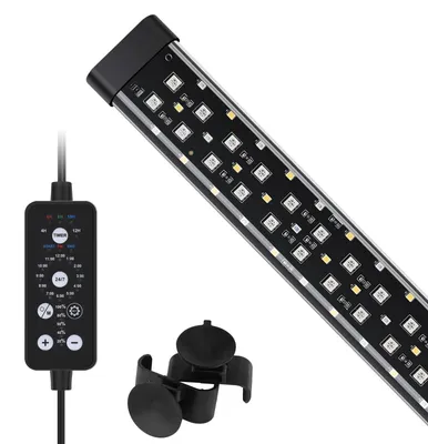 LED-Aquarienlampe 14 W, Vollspektrum, 24/7-Modus, 9 Farben, für 41-68 cm