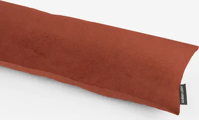 Produktbild von SCHÖNER LEBEN. Zugluftstopper Velvet Samt ein rostbraun div. Größen Auswahl 120cm Länge