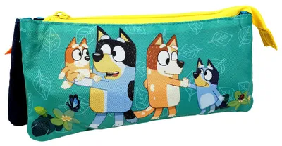 Produktbild von Federmäppchen mit 3 Fächern, 22 cm, mit Reißverschlüssen, Schuletui für Jungen und Mädchen