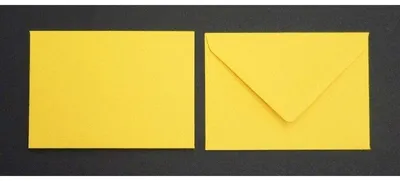 Produktbild von Briefumschläge 80x114mm (DIN C7) 120g/qm gummiert VE=100 St. butterblumengelb