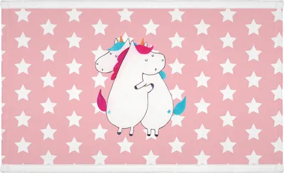 Produktbild von Mr. & Mrs. Panda Handtuch Einhörner Umarmen - Rot Pastell - Geschenk, Familie, Liebe, Freundin, frottee, 50x100, Unicorn, Einhorn, Freundinnen, gesichtstuch, kleines