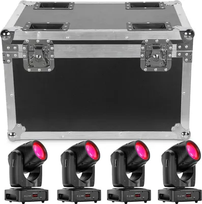 Immagine prodotto di Testa mobile LED Beam - 150 W - DMX 11/13 canali - Attivazione tramite suono/Auto/Master-Slave - 90-240 V - Bianco caldo - Spina USA