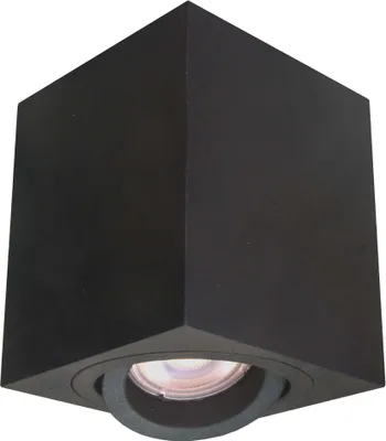 Zdjęcie produktu dla Reflektor spot Lyon czarny 1xGU10x50W metal wym:9,5x9x9cm IP20 Light Prestige