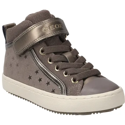 Image de GEOX Sneaker KALISPERA, cuir lisse, gris, enfants