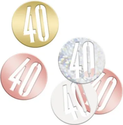 Produktbild von Deko Konfetti 40. GEBURTSTAG Vierzig 14g