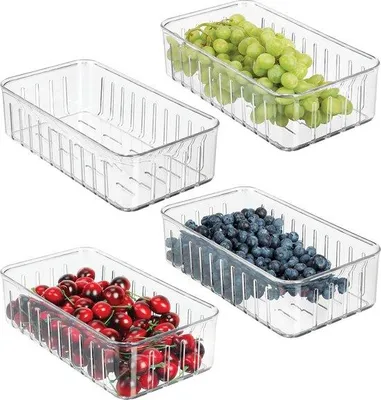 Produktbild von Kleine, doorzichtige, praktische voorraaddozen met zijopeningen