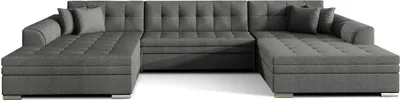 Produktbild von Wohnlandschaft U-Form Vera XXL Sofa mit Schlaffunktion Farbe Sawana 05