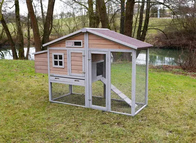 Immagine prodotto di Kerbl Hühnerstall Bonny Ruheplatz + Freilaufgehege, Größe 181x65x118 cm