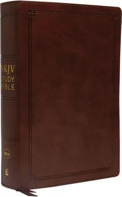 Produktbild von NKJV Study Bible, Leathersoft, Brown, Comfort Print