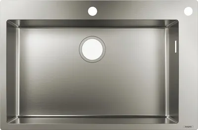 Zdjęcie produktu dla Zlewozmywaki Hansgrohe - Zlewozmywak wpuszczany S712-F660, stal szlachetna 43308800