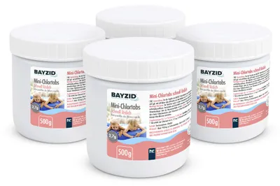 Image de 4x 500 g BAYZID® Mini - Chlortabs 2,7 g für kleine Pools