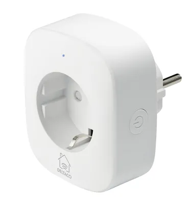 Produktbild von DELTACO SH-P01E Smart-Steckdose, Google Assistant, Alexa