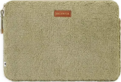 Produktbild von Selencia Teddy Laptop Hülle 13-14 Zoll - Laptop Sleeve - Sage Green