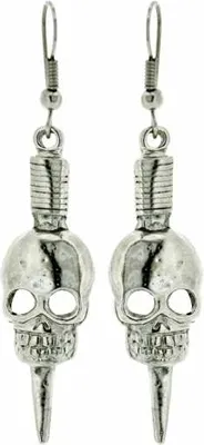 Produktbild von Ohrringe gruseliger Totenkopf Ohrhänger grusliger Schädel Ohranhänger Totenkopf earrings ugly skull