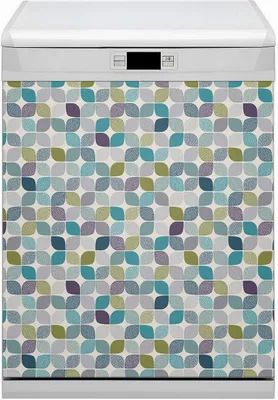 Produktbild von Magnetmatte Geschirrspüle Abwaschbar Küche Magnete  Dekor 60x70 cm  - Geometrisches Muster