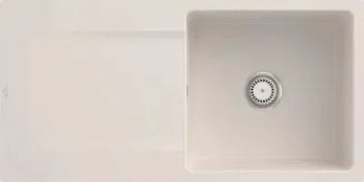 Produktbild von Villeroy & Boch Keramikspüle 33361FKR, Siluet 60 flat Flächenbündige Spüle - inkl.