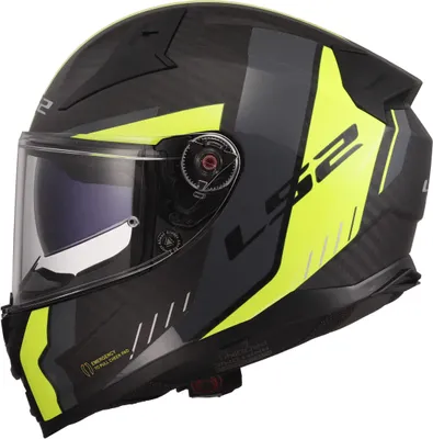 Produktbild von Integralhelm LS2 FF811 VECTOR II CARBON Grid Hi-Viz Gelb Matt größe 3XL