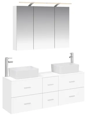 Immagine prodotto di Set di mobili da bagno, 4 pezzi, colore bianco