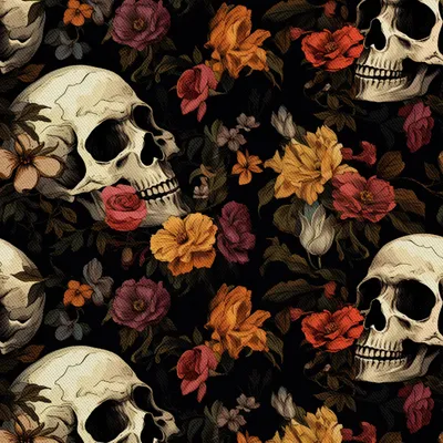 Obrázok produktu pre OUTDOOR DEKOSTOFFE OXFORD - Motív lebky I DX4046