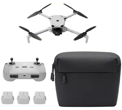 Produktbild von DJI Lito 1 Fly More Combo, 4 Rotoren, 48 MP, 3840 x 2160 Pixel, 20000 m, 2590 mAh, Grau
