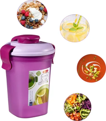Produktbild von Curver LUNCH und GO Flasche "S", verschiedene Farben Farbe: Lila transluzent / lila