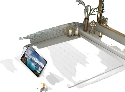 Obrázek produktu pro Skládací kryt na vanu, vodotěsný, moderní design