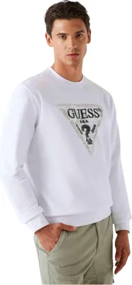 Imagen del producto de Sudadera Guess, modelo M5YQ05-G011, color blanco, talla grande