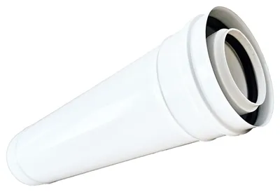 Produktbild von LAS Abgasrohr PP 1000 mm Ø 60/100 mm Brennwert konzentrisch Gastherme
